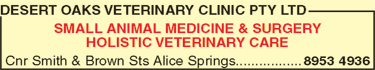 Desert Oaks Veterinary Clinic Pty Ltd - Vets Adelaide 6